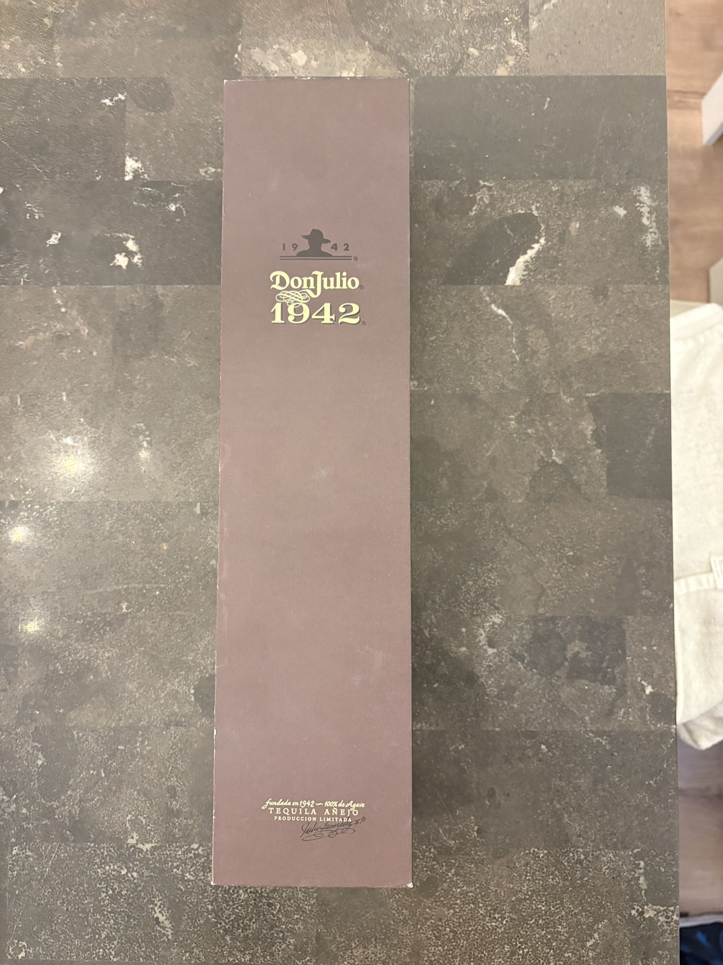 Don Julio 1942 Empty Bottle And Box