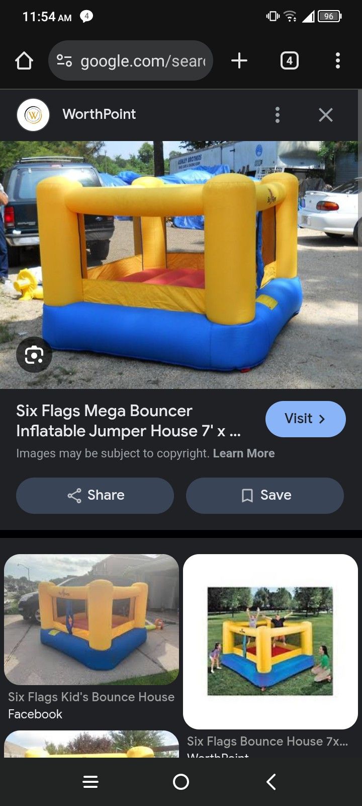 Toddler Six Flags Jumping Castle