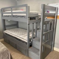 Allentown Gray Finish Twin/Twin Bunk Bed & Trundle
ACME$10 Down Payment Financing And Delivery