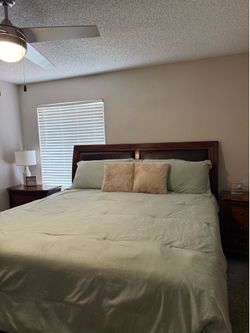 KING BEDROOM SET — 4 PIECES — $1000 OBO