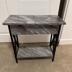 Gray Side Table Console