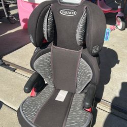 Graco Black And Grey White Stripe Car seat 