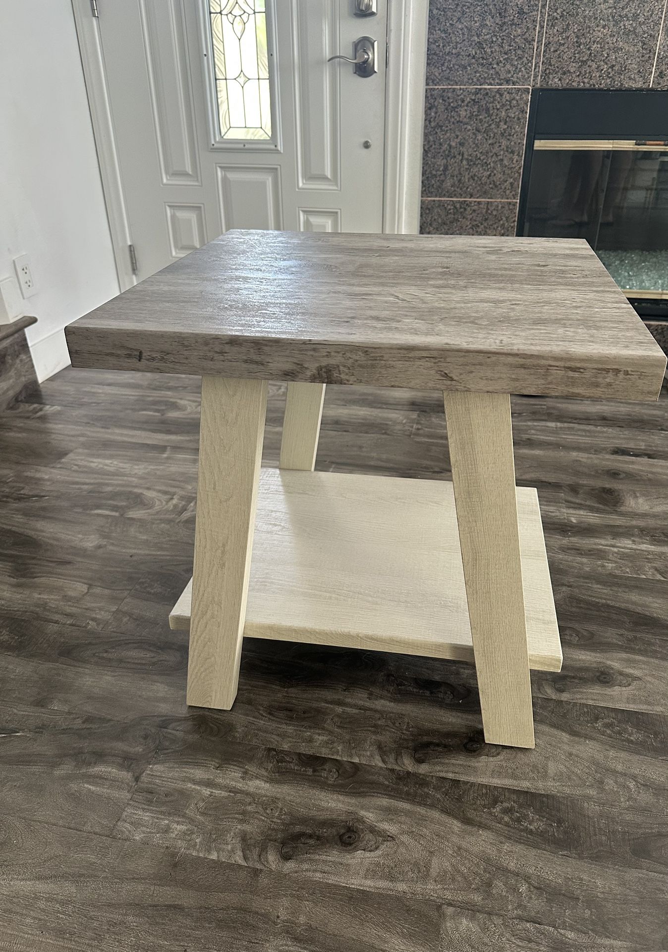 Gray side table