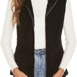 Vests for Girls Sleeveless Fleece Jacket Lightweight Zip Up Waistcoat Outerwear with Pockets small ( please follow my page all brand new )