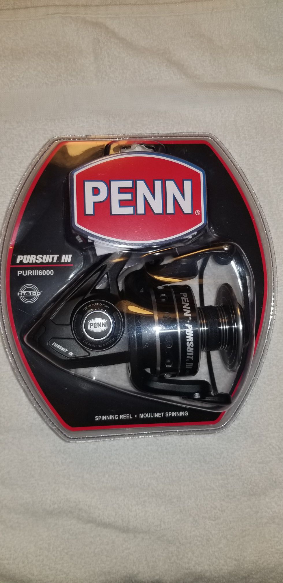 NEW Penn Pursuit III 6000 Spinning reel with one free lure