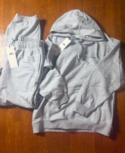 Alo Gray Men’s Set – Sweatshirt & Sweatpants