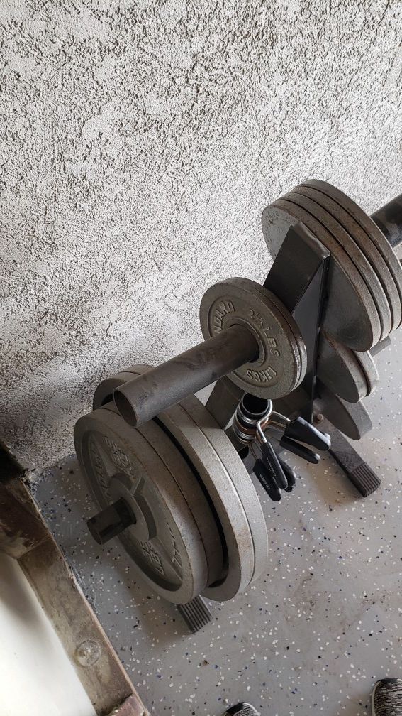 Weights with bar