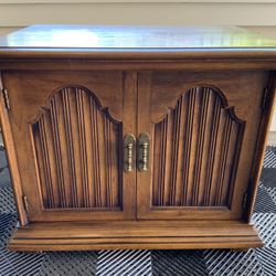 Drexel Solid Wood Cabinet End Table 