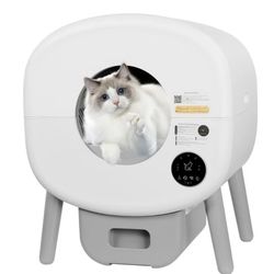 Automatic Smart Cat Litter Box, Large Capacity Self-Cleaning Litter Box 