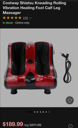 Vibration heating foot calf leg massager