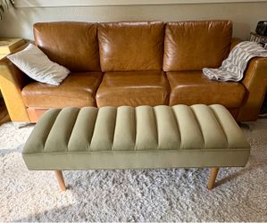 Sage Green Ottoman/Bench