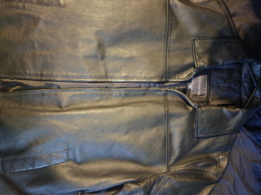 Covington Leather Jacket Large