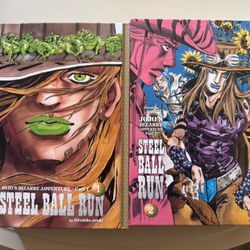 Jojo’s Bizarre Adventure Manga Steel Ball Run Vol 1-2