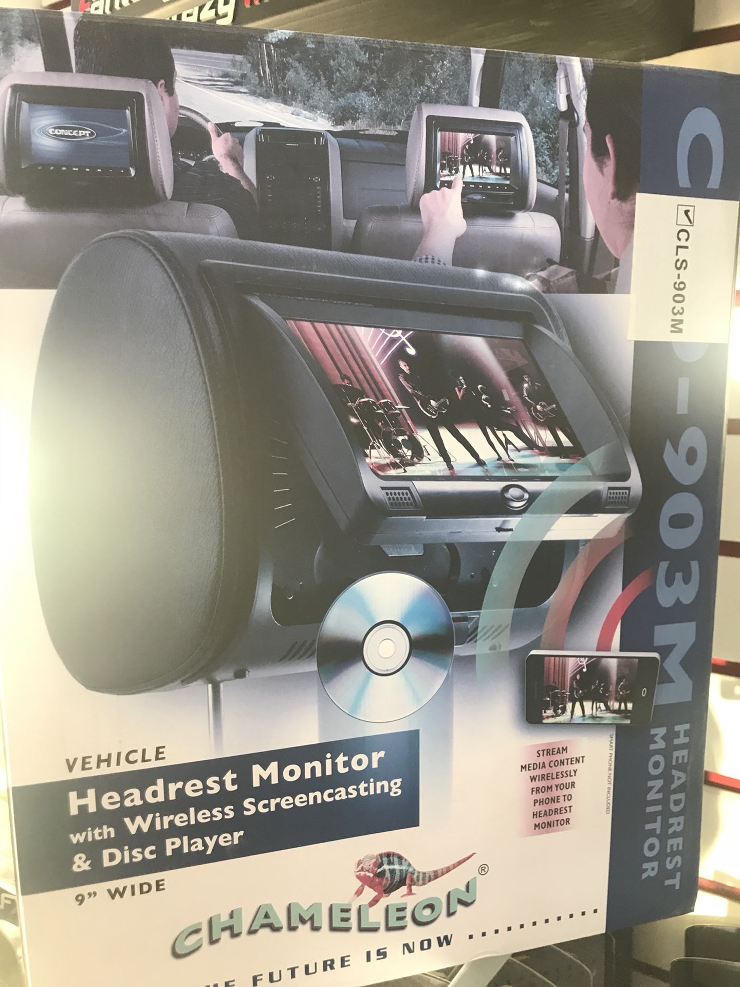 Chameleon Head rest DVD player screen
