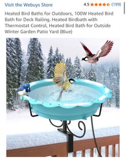 WEBUYS new all season bird feed (heated/non-heated)
