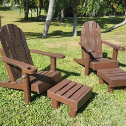 Adirondack Chair Set $200