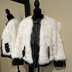 Faux Fur Jacket faux leather jacket Bomber jacket coat trench parka fur coat winter loose jacket 