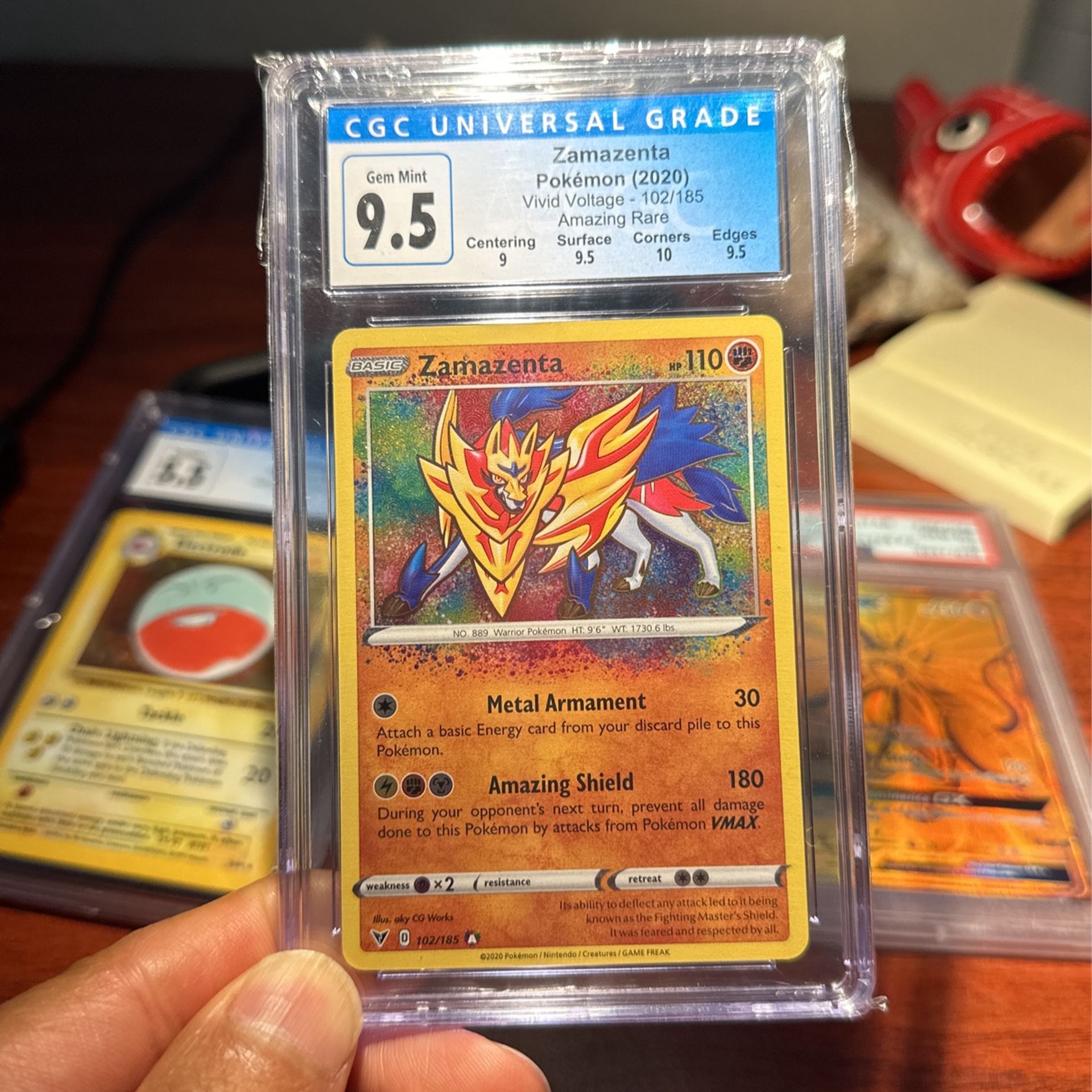 Zamazenta Amazing Rare CGC 9.5 Pokemon Card