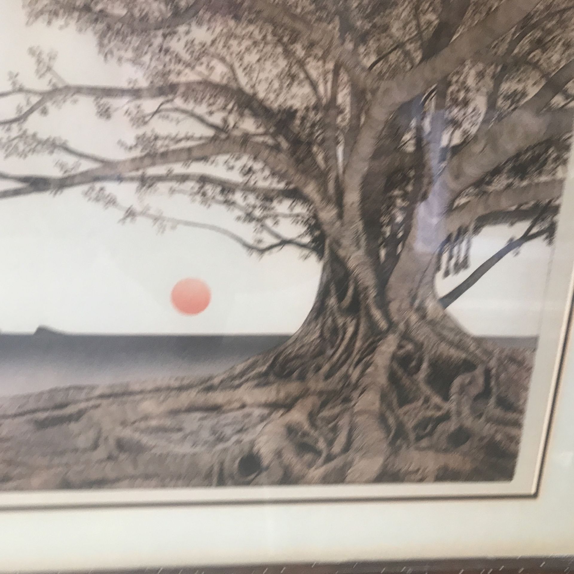 Tropical fig Tree Painting