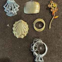 Costume jewelry gold and silver tone (Lot of 6 for $20)