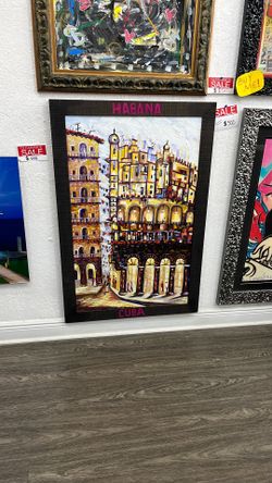 hand painted Havana Cuban work