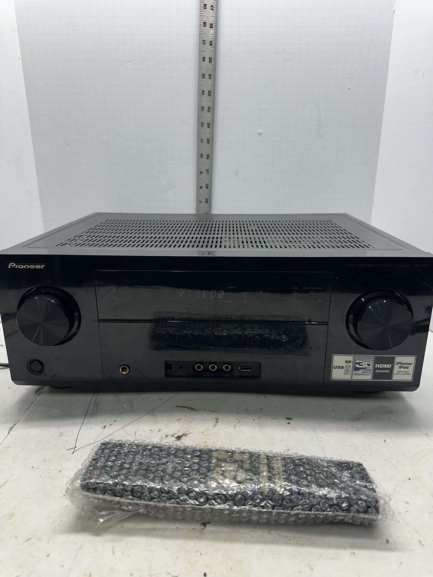 Pioneer VSX 821-K 5.1 Channel 110 Watt Receiver Working Tested #P
