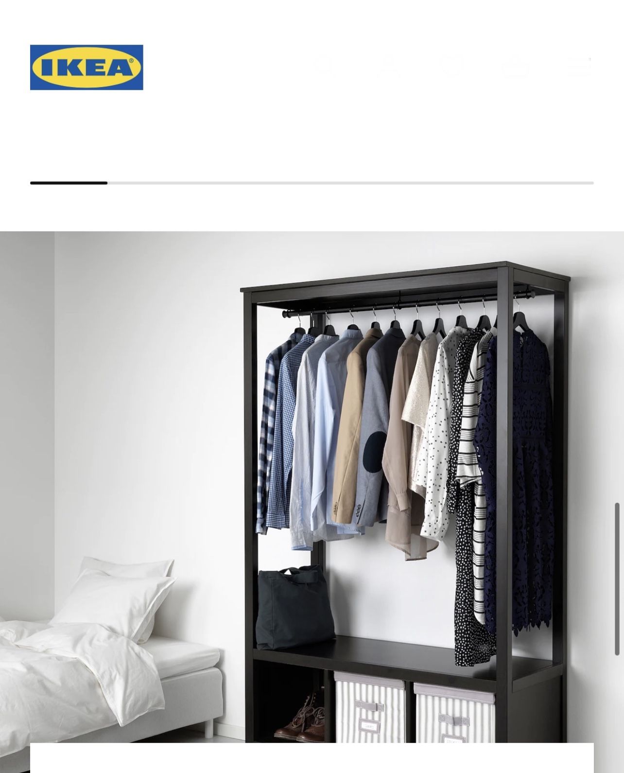 Ikea Hemnes Shelf With Hanging Rail Ikea Ikea Hemnes Wardrobe Rack