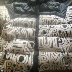 Columbia Ski Puffer Black N White XXL