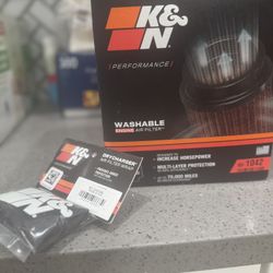 K&N Filter W/Sleeve New 
