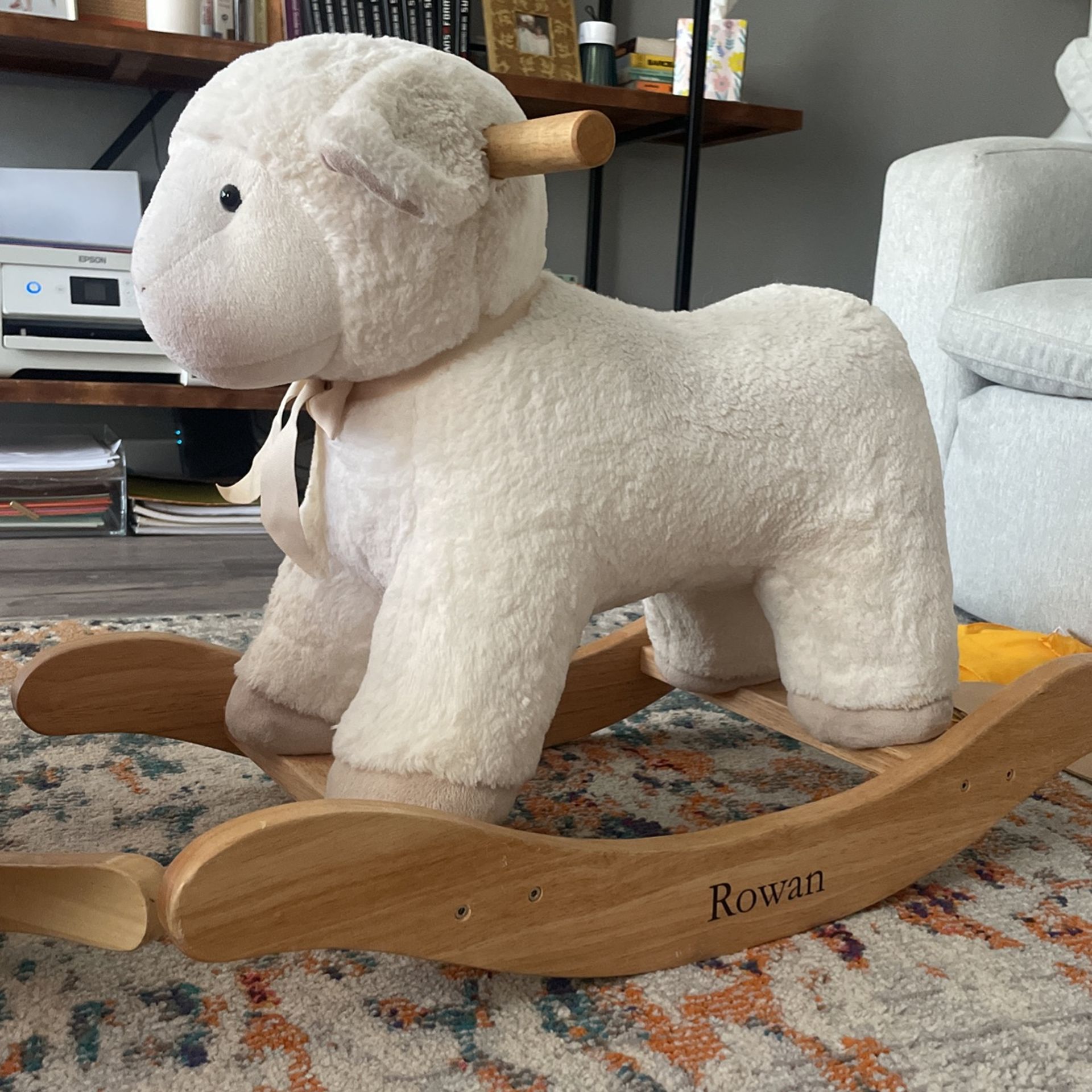 Pottery Barn Plush Lamb Rocker