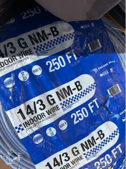 14/3 romex wire 250fr copper electric cable new ( price is firm no offers $120)
