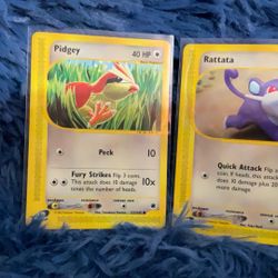 Rattata And Pidgy Pokémon Card