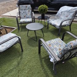 6 Pcs Patio Set & 4 Cushions 