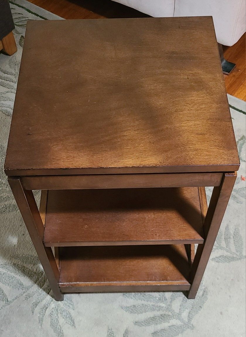Vintage 50's Wood End Table