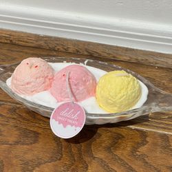 Ice Cream Sundae Decorative Candle