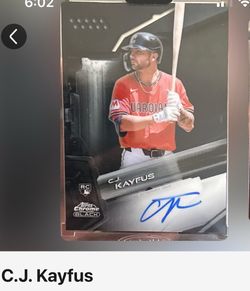 2026 tops black chrome autograph CJ Kayfus
