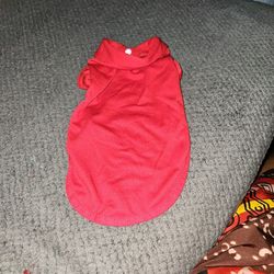 Dog Shirt Red Size L (New)