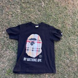 Small Burberry Bape Shirt Used Once 