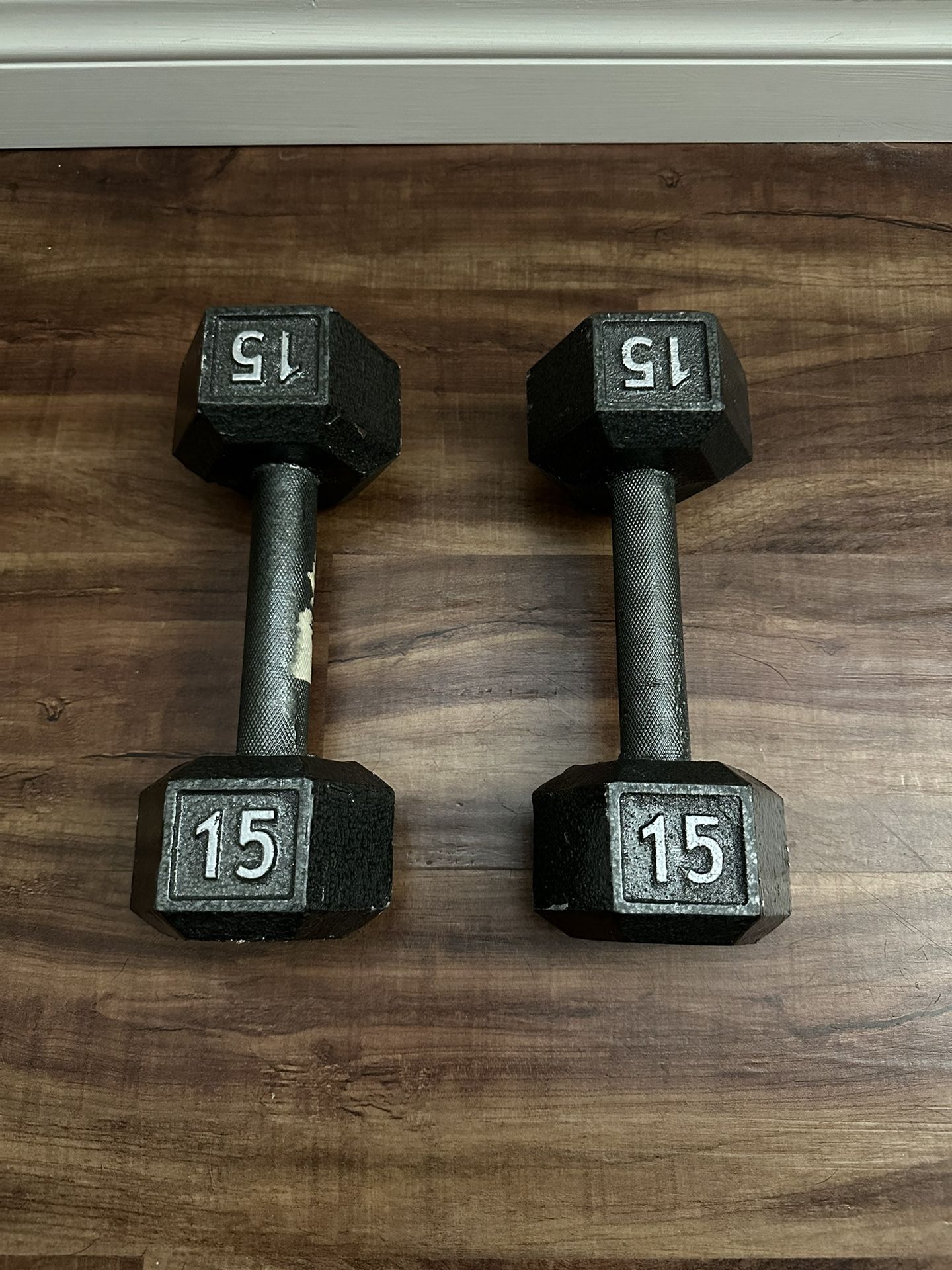 15 lbs Dumbells (2) 