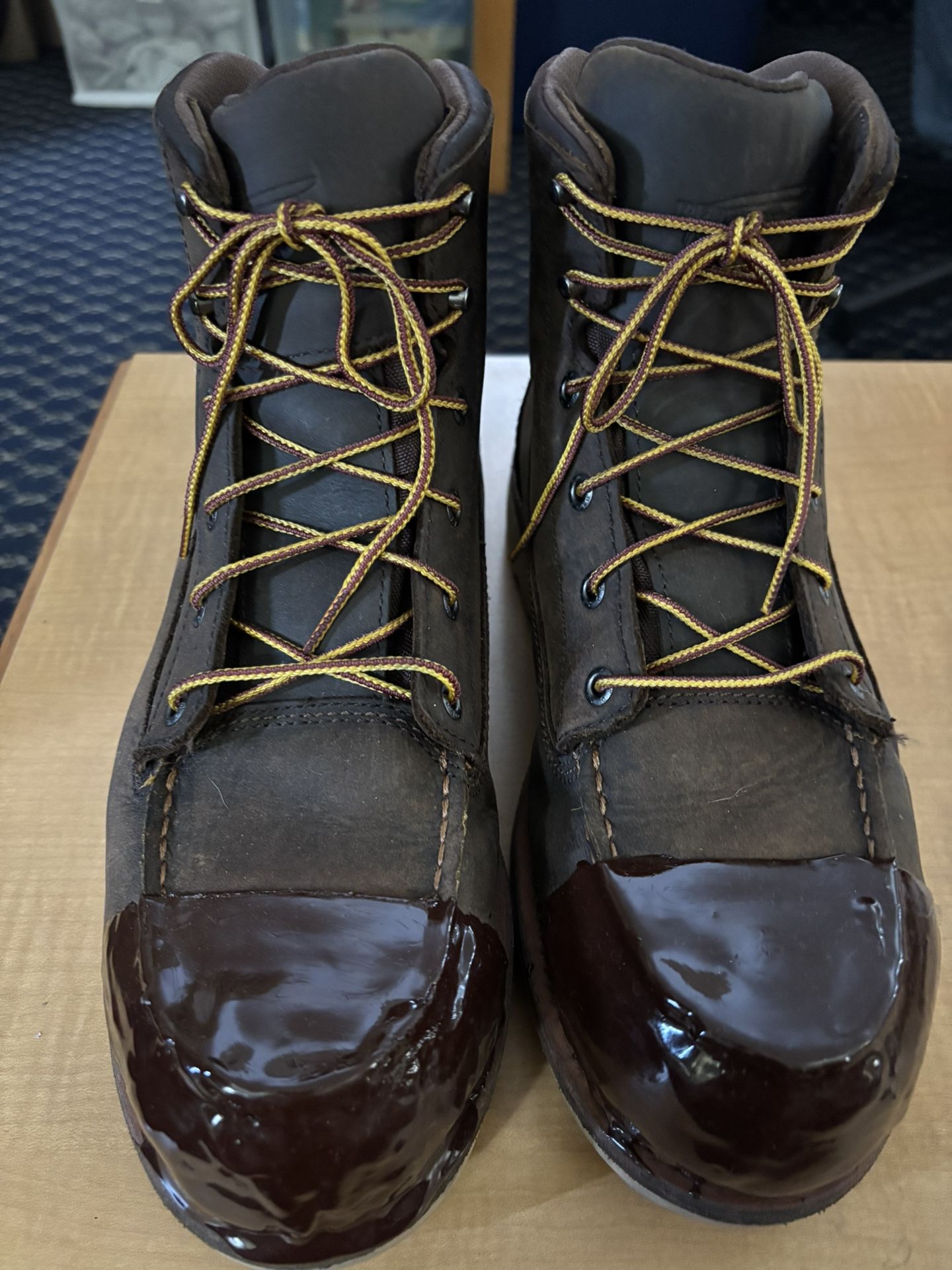 Red Wing Boots Style # 2440 Traction Tred With Tuff Toe Sz 9.5D
