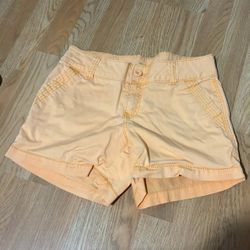 Orange Mini Shorts