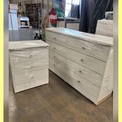 Set Dresser And Nightstand 
