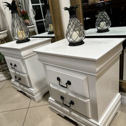 2 Night Stands  22” Long 16” Wide And 24” High In Good Condition 