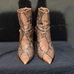 Jimmy Choo Snake Print Ankle Boots