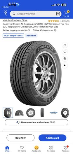 245/50R20 102V Goodyear Reliant All-Season