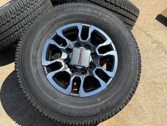DELIVERED 18" GMC Sierra AT4X Chevy Silverado 2500HD 3500HD  wheels MICHELIN 99% LT275/70R18 TPMS