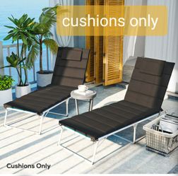Two Lounge Chair Cushions