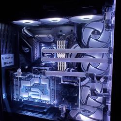 Custom Watercooled Gaming PC Hardline Tubing RTX 3080FTW3