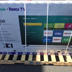 75” inch Hisense Smart Roku UHDTV 4K