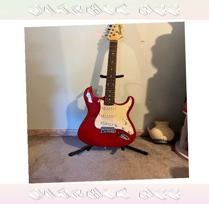 Electric Guitar Rock Hard with Superior Sound Technology physical step